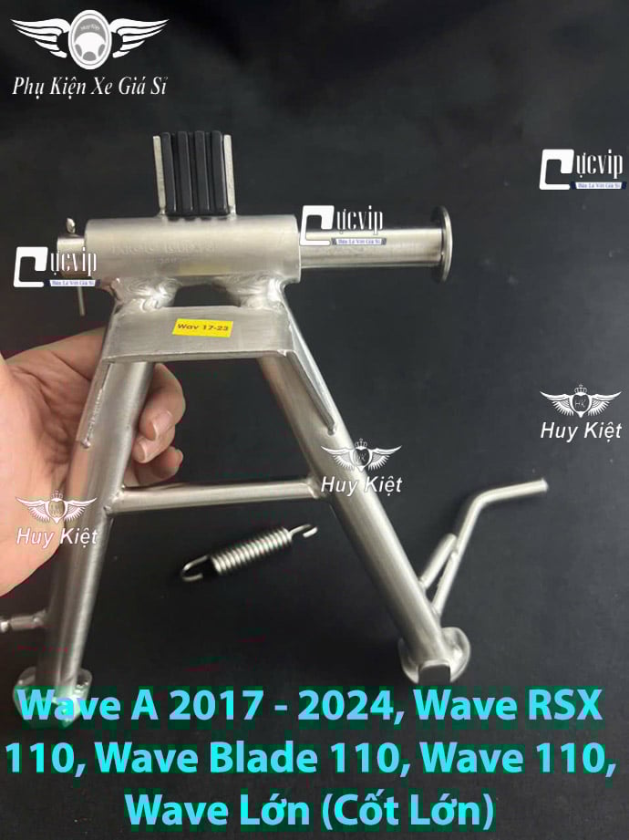 (Tặng Cốt + Lò Xo) Chân Chống Đứng [INOX 304] Vario AB Vision PCX SH Mode Lead Wave Dream Future Sirius Jupiter Ex Win Sonic Raider Satria Scoopy MS9999