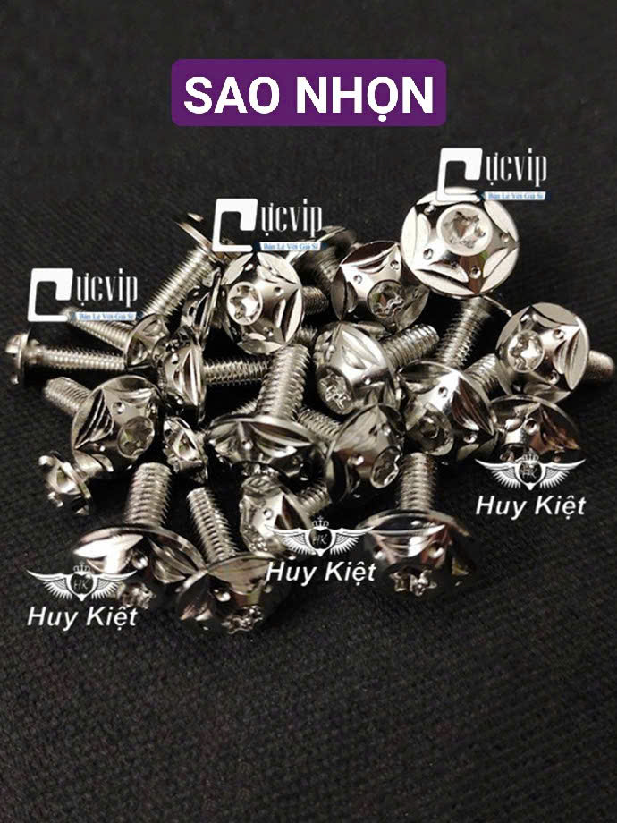 [Tặng 10 LĐ TAKEGAWA Đỏ] FULL Bộ Ốc Dàn Áo SALAYA INOX 304 Lắp Các Dòng Xe Wave Dr Si Fu Ex Win Vario AB... MS9945