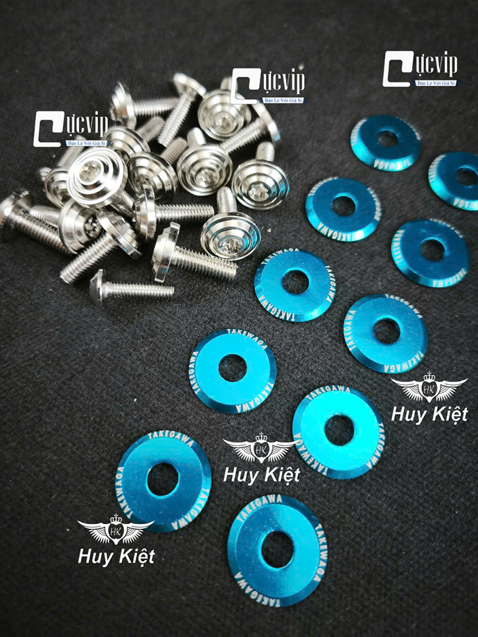 [Tặng 10 LĐ TAKEGAWA] FULL Bộ Ốc Dàn Áo SALAYA PHAY THÁI [INOX 304] Vario AB Wave Dr Si Fu Ex Win Vision Jupiter Sonic Raider Satria Mio MS9946