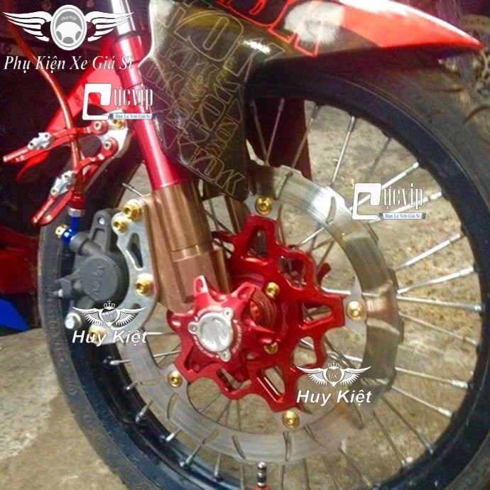 Chụp Cốt Đùm Trước Sao Biển Nhôm CNC Gắn Mọi Loại Xe MS3507