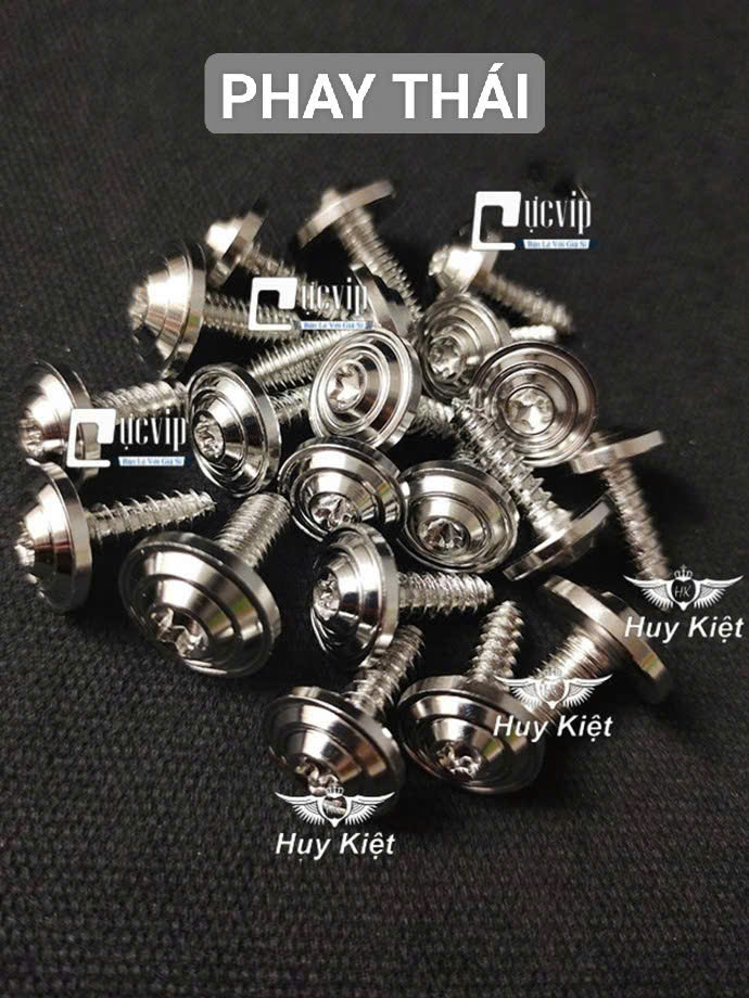 [FULL BỘ] Ốc Dàn Áo SALAYA PHAY THÁI, SAO NHỌN [INOX 304] Wave Dr Si Fu Ex Win Vario AB Vision Jupiter Sonic Raider Satria Mio MS9940