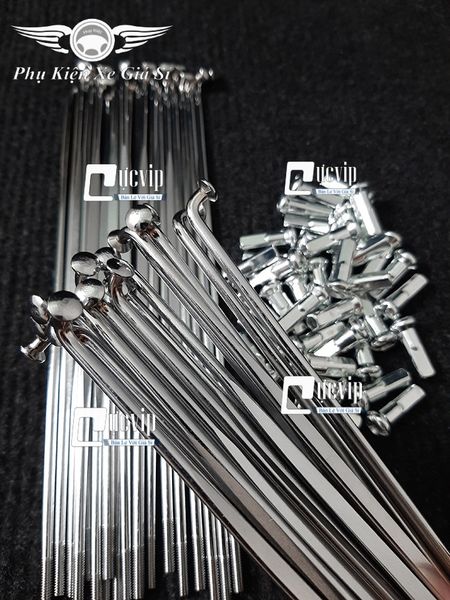Combo 2 Bộ Căm Dẹp Mạ Crom 1.84 (2 Bánh Đĩa) Wave, Dream, Future, Exciter, Winner, Raider, Satria, Sonic, Vario 2018 - 2021 MS3035