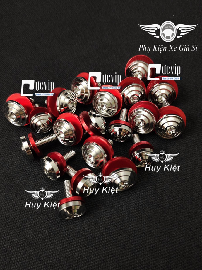 [TẶNG FULL LÔNG ĐỀN] FULL BỘ Ốc Dàn Áo SALAYA PHAY THÁI [Inox 304] Gắn Nhiều Dòng Xe (AB Vario Ex Winner Wave Dr Si Fu...) MS9938