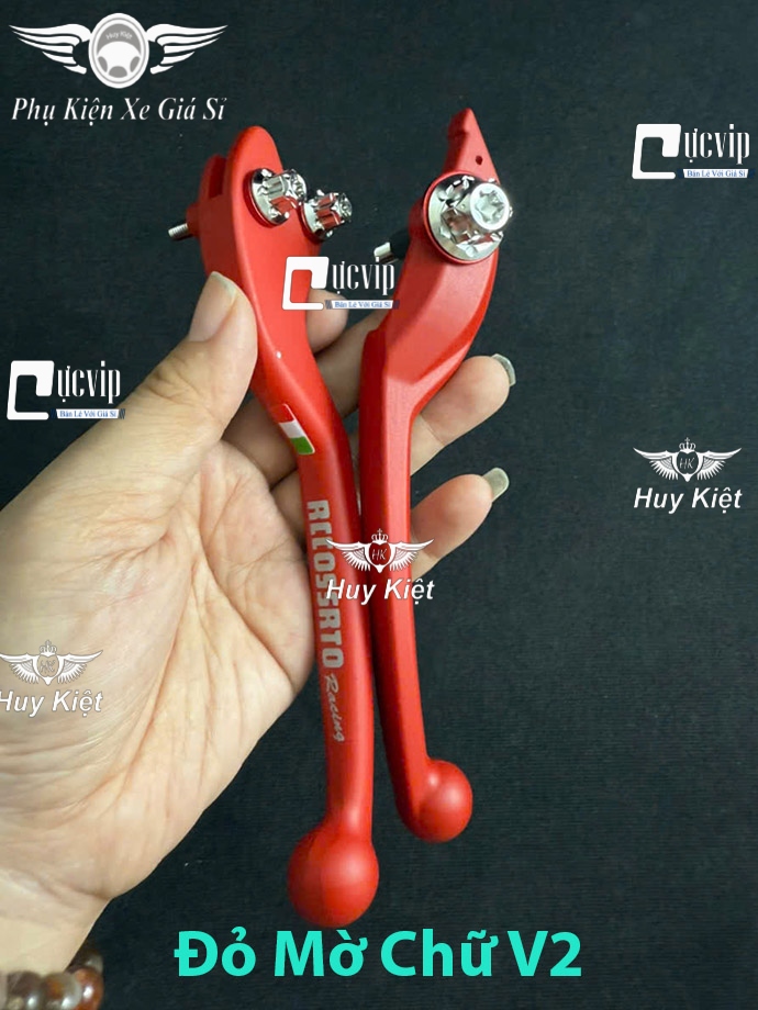 Cặp Tay Thắng Nhôm + 3 Ốc Tay Thắng Inox 304 D3 Tặng LĐ Đỏ Vario 2018 - 2021, Vario 2022 - 2025 125cc MS6678