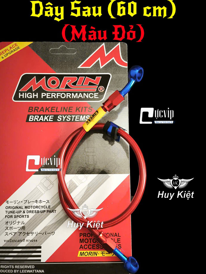[Đầu Nhôm CNC] Dây Dầu Thắng Đĩa Trước Sau Morin Thái, Gắn Tất Cả Các Dòng Xe Honda, Yamaha, Suzuki, SYM, Kawasaki MS6705