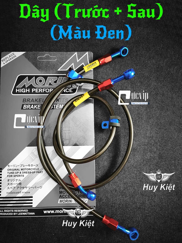 [Đầu Nhôm CNC] Dây Dầu Thắng Đĩa Trước Sau Morin Thái, Gắn Tất Cả Các Dòng Xe Honda, Yamaha, Suzuki, SYM, Kawasaki MS6705