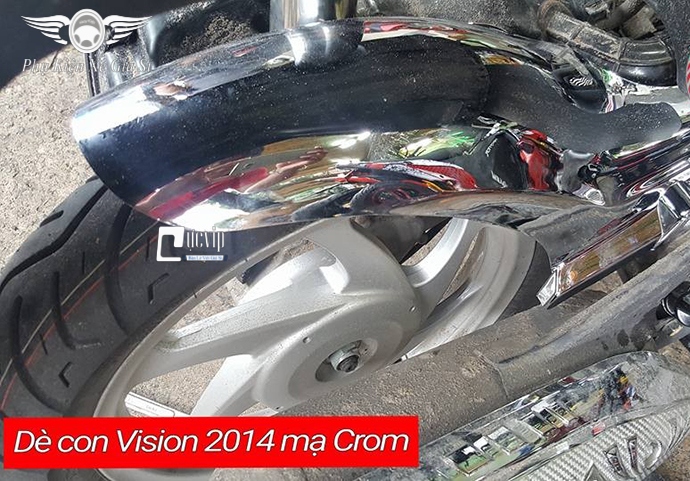 Dè Con Chắn Bùn Vision 2014 - 2020 Xi Mạ Inox, Crom MS1984