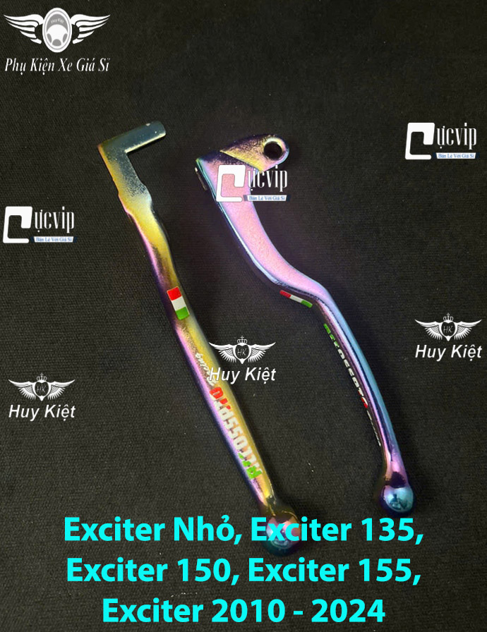 (Chữ 7 Màu) Cặp Tay Thắng Mod Chữ RCCOSSRTO Xi Titan 7 Màu Vario, Click, AB, Vision, SH VN, Exciter, Winner, Raider Fi, Satria, Mio, Luvias, Nouvo MS6565