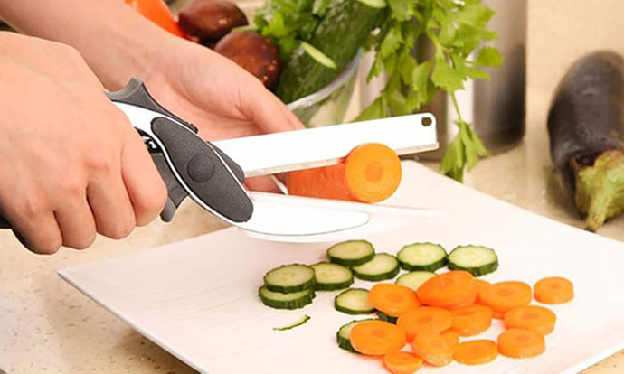 Kéo Kèm Dao Thớt Clever Cutter MS829