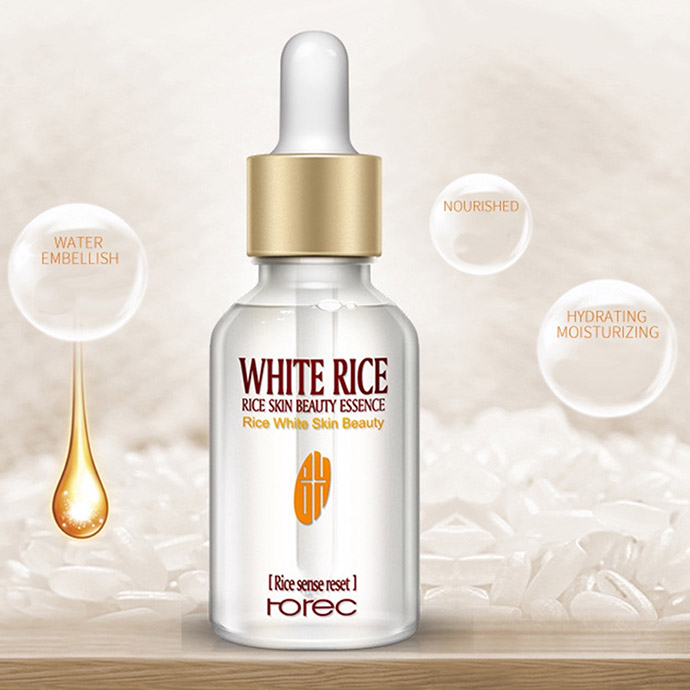 Tinh Chất Serum Dầu Gạo Dưỡng Trắng Da Mặt Rorec Rice Trẻ Hóa Làn Da, Kiểm Soát Dầu 15ml MS6039