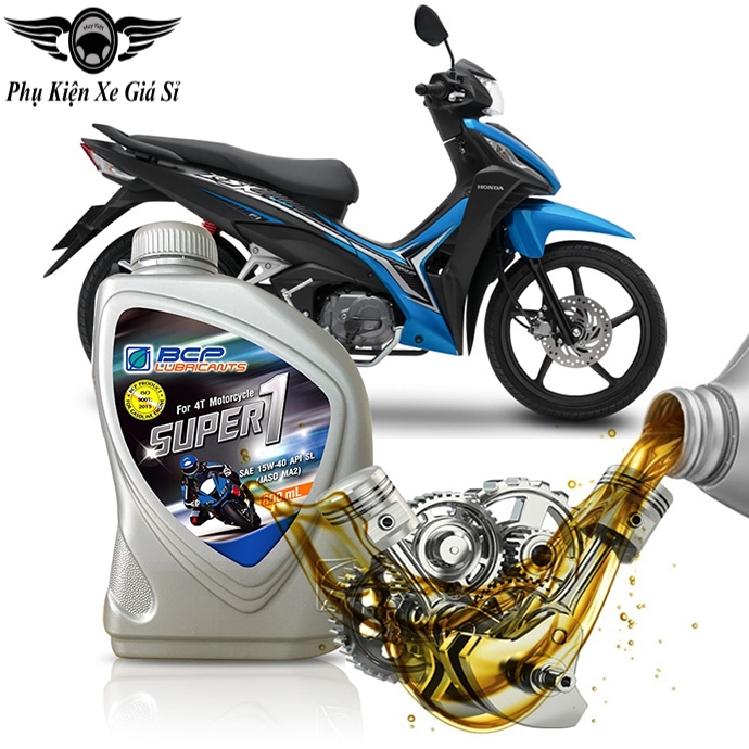 Dầu Nhớt Xe Số Wave, Dream, Sirius, Future, Jupiter, Suzuki Viva, Galaxy Sport 0.8 Lít BCP15w40 Thái Lan MS3740