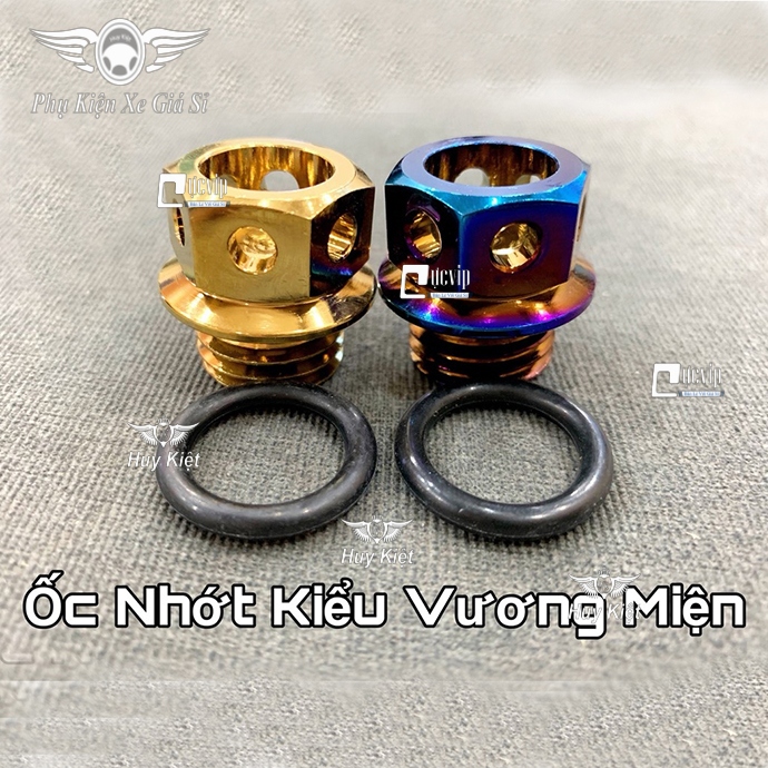 Ốc Nắp Nhớt Vương Miện Titan, Vàng Cho Honda, Yamaha MS2117