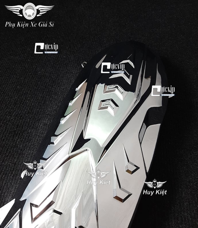 Ốp Lốc Máy Lớn AirBlade 2016 - 2019 Xi Mạ Inox, Crom MS1856