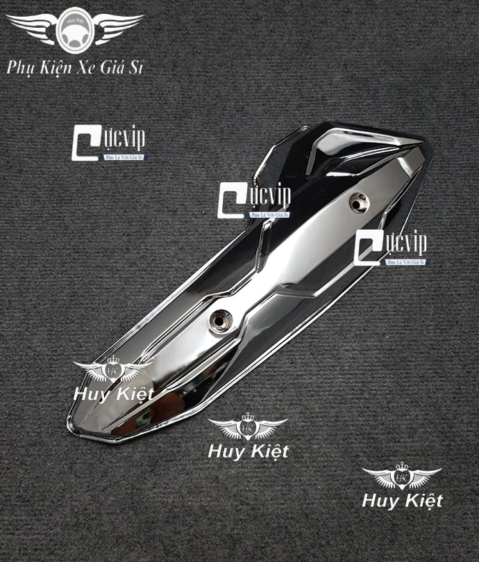 Ốp Pô Inox Cho Xe Vario 2015 - 2017, AirBlade 2013 - 2022 MS1641