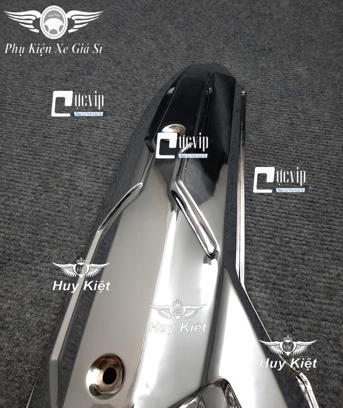Ốp Pô Inox Cho Xe Vario 2015 - 2017, AirBlade 2013 - 2022 MS1641