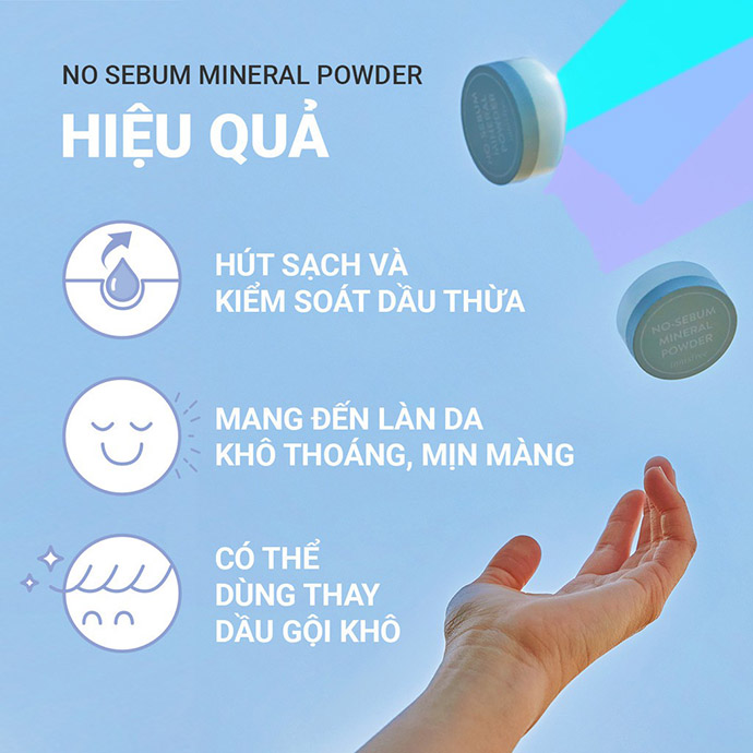 Phấn Phủ Kiềm Dầu Dạng Bột Rorec No Sebum Mineral Powder 5g MS6089