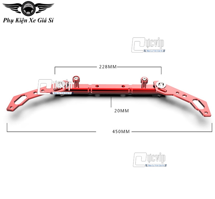 Thanh Ngang Ghi Đông K2 Nhôm CNC Cao Cấp MS1799