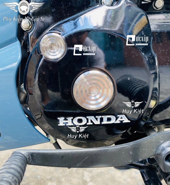 Cặp Nút Đề, Ốc Mâm Lửa Salaya Thái Inox 304 Nguyên Khối Cho Dòng Xe Honda, Yamaha MS5174