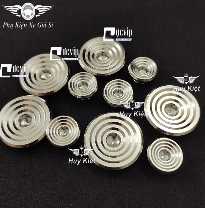 Cặp Nút Đề, Ốc Mâm Lửa Salaya Thái Inox 304 Nguyên Khối Cho Dòng Xe Honda, Yamaha MS5174