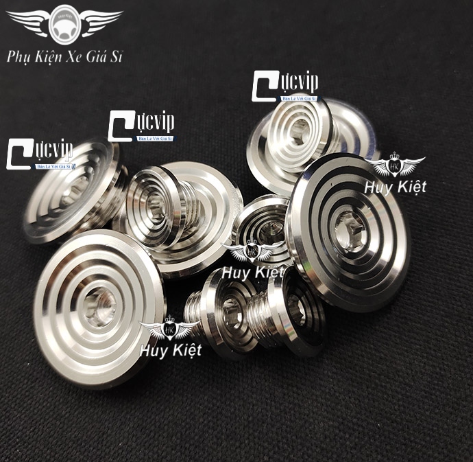 Cặp Nút Đề, Ốc Mâm Lửa Salaya Thái Inox 304 Nguyên Khối Cho Dòng Xe Honda, Yamaha MS5174