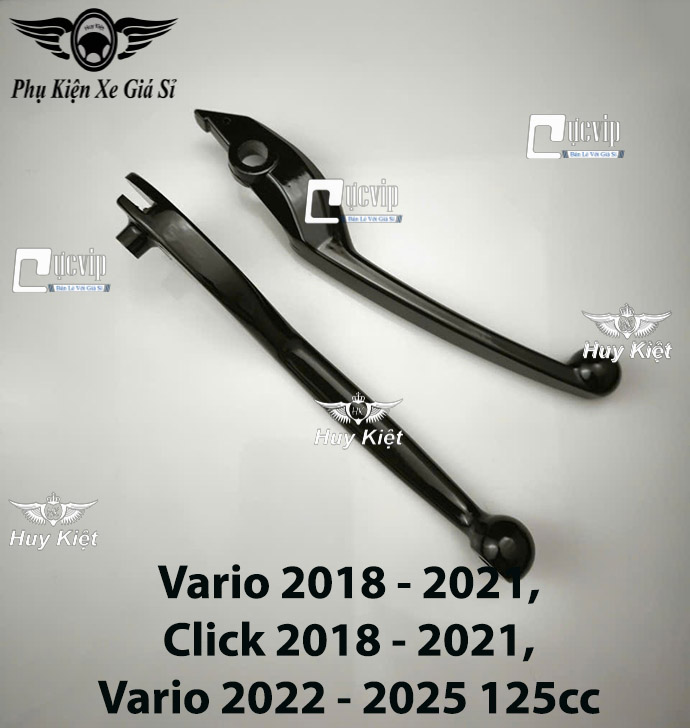 Cặp Tay Thắng (Đen Bóng) Gắn Vario, Click, AB, Vision, SH, Exciter, Winner, Raider, Satria, Vespa, Mio, Luvias, Nouvo, Lead, PS, Dylan MS6607