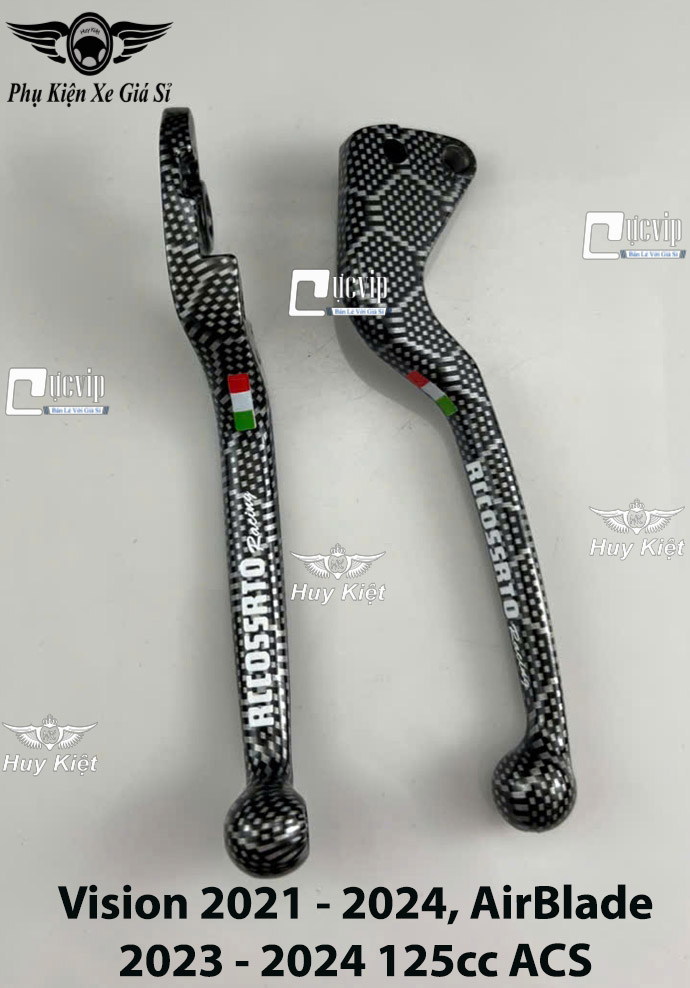 (TỔ ONG) Cặp Tay Thắng Carbon TỔ ONG Mod Chữ Rccossrto Gắn Vario, Click, AB, Vision, SH, Exciter, Winner, Raider, Satria, Mio, Luvias, Nouvo, Lead, PS, Dylan MS6642