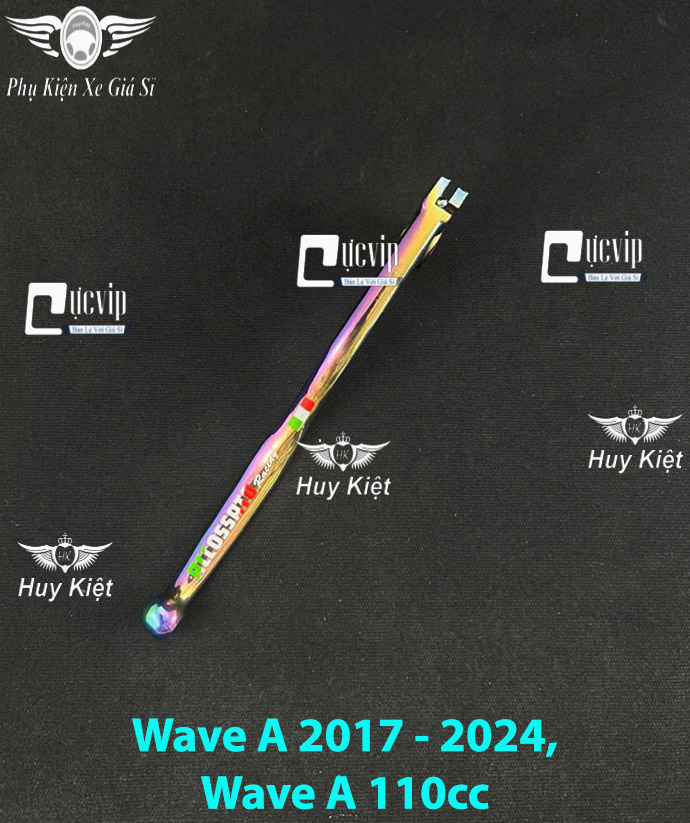 (Chữ 7 Màu) Tay Thắng Đùm, Thắng Đĩa Mod Chữ RCCOSSRTO Xi Titan 7 Màu Wave Nhỏ, Wave A 2017, Wave Thái, Blade, A, S, RS, RSX, ZX, Sirius Xăng Cơ, Si 50cc MS6577