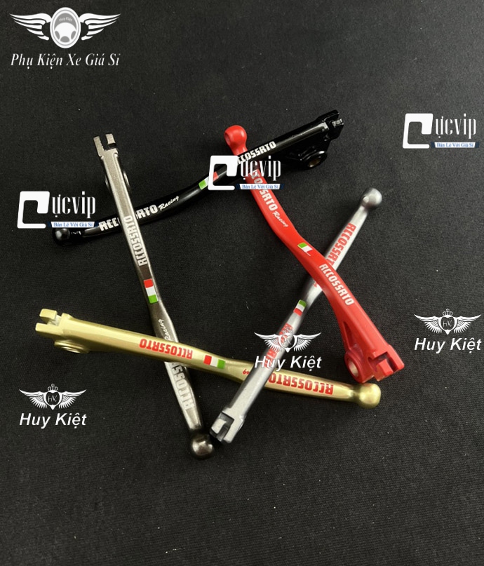 (V2 MỜ) Tay Thắng Đùm Wave A 2017 - 2024 110cc Mod Chữ Rccossrto Sơn Tĩnh Điện Mờ MS6495