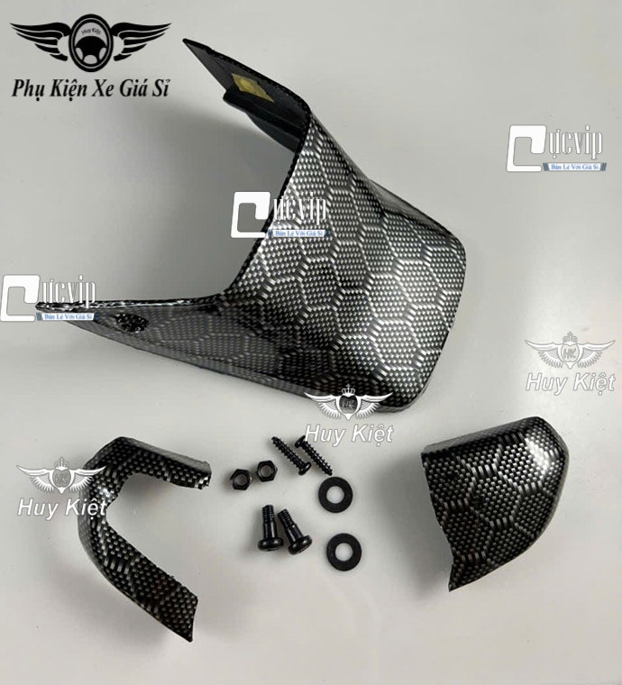 Ốp Dè Sau + Xi Nhan Trước Carbon (Tặng Ốc) Cho Dream 100cc 110cc, Dream Lùn, Dream Thái MS6662