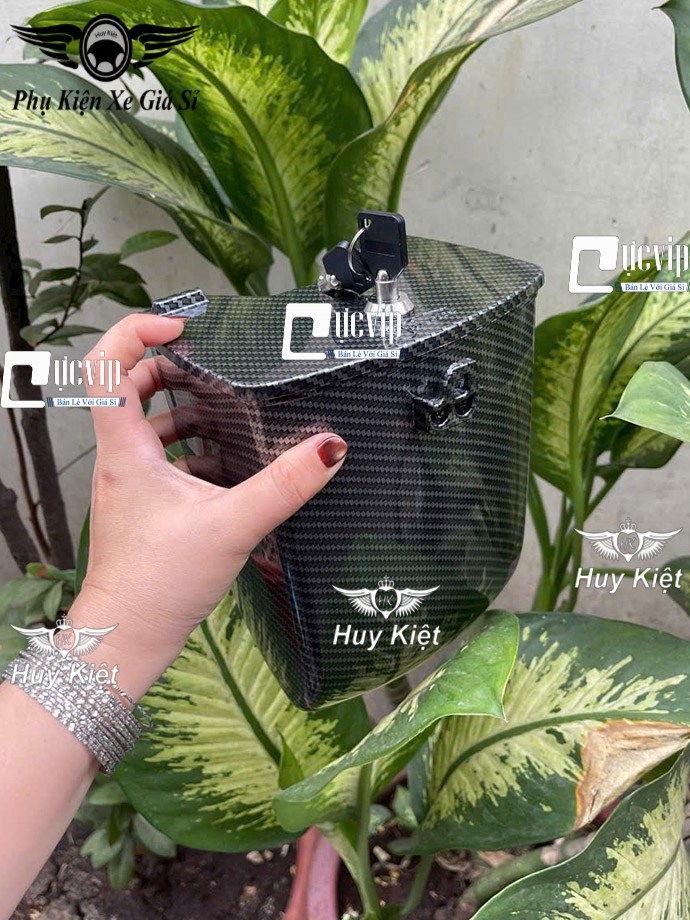 Hộp Giữa Đựng Đồ Mini Carbon [Có Khóa] Gắn Vision 2021 - 2025 MS6669