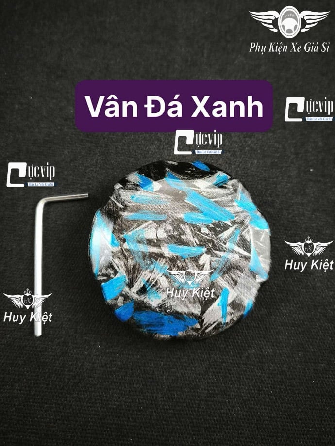 Ốp Nắp Bình Xăng CARBON Fiber Tổ Ong, Vân Đá Gắn Xe Honda, Yamaha, Suzuki Có Nắp Xăng Phẳng MS6693