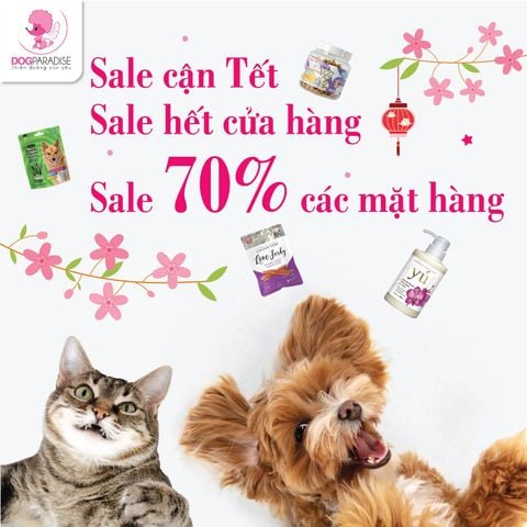 SALE ĐẾN 70% CHO MÙA TẾT 2023 - TẤT CẢ MẶT HÀNG TẠI DOG PARADISE