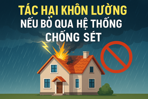 Tác Hại Khôn Lường Nếu Bỏ Qua Hệ Thống Chống Sét