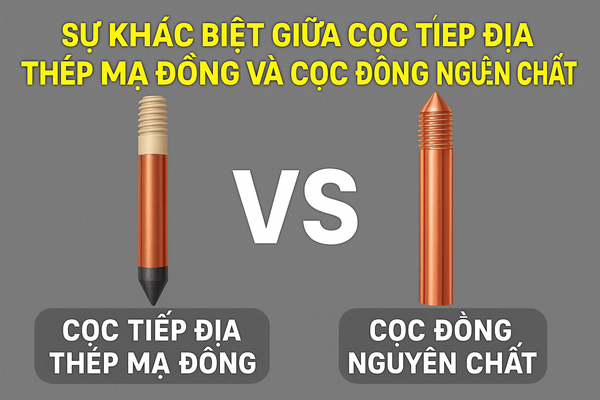Sự khác biệt giữa cọc tiếp địa thép mạ đồng và cọc đồng nguyên chất