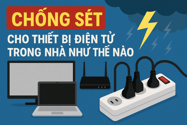 Chống sét cho thiết bị điện tử trong nhà như thế nào