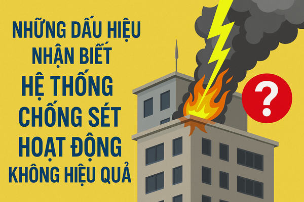 Những dấu hiệu nhận biết hệ thống chống sét hoạt động không hiệu quả
