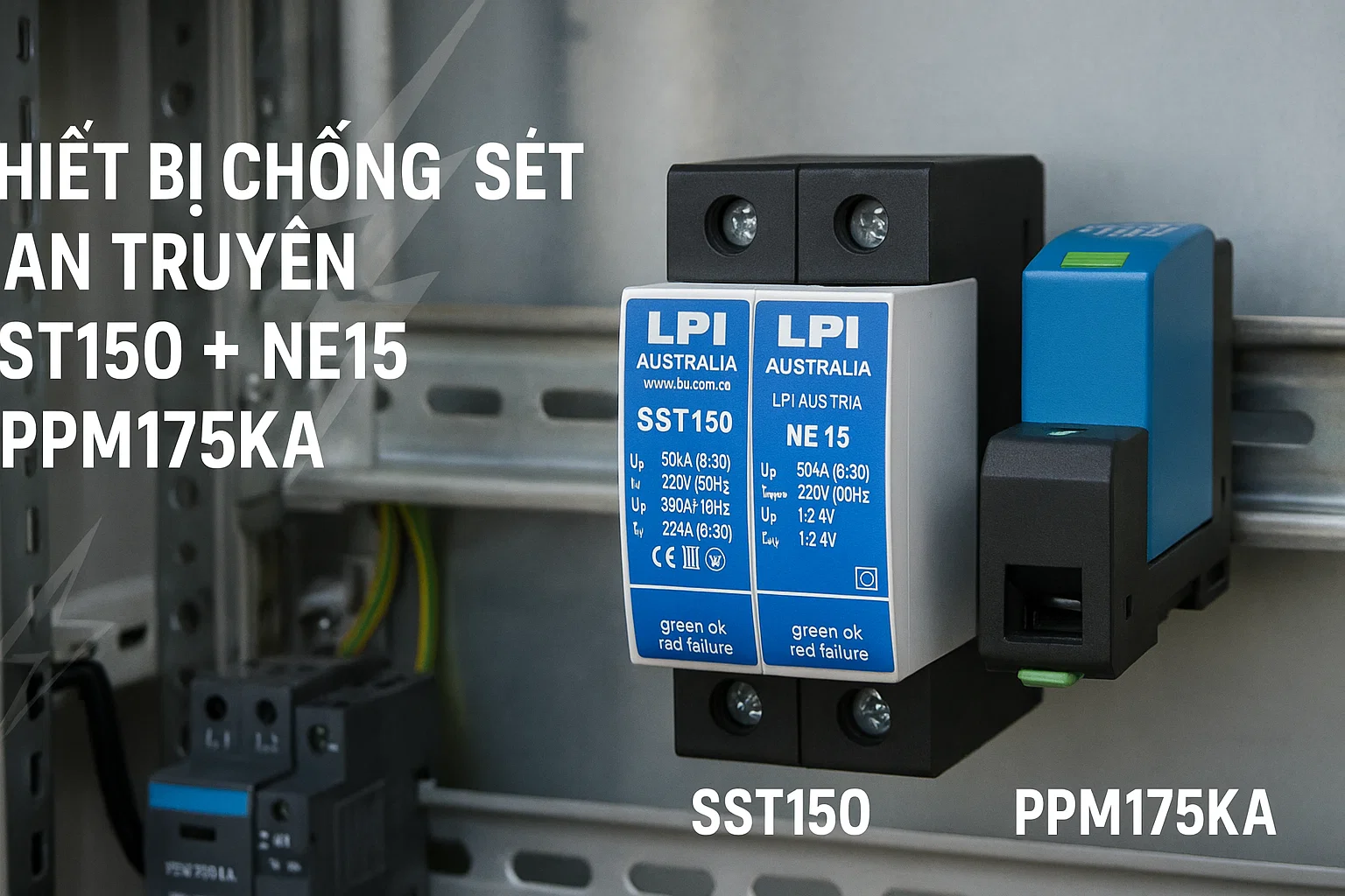 Thiết bị chống sét lan truyền: Lựa chọn và lắp đặt SST150+NE15