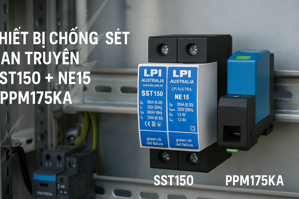 Thiết bị chống sét lan truyền: Lựa chọn và lắp đặt SST150+NE15