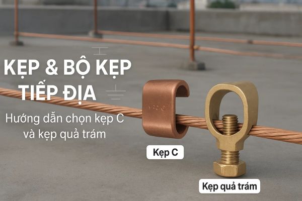Kẹp & Bộ kẹp tiếp địa: Hướng dẫn chọn kẹp C và kẹp quả trám