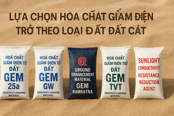 Lựa chọn hóa chất giảm điện trở theo loại đất đất cát