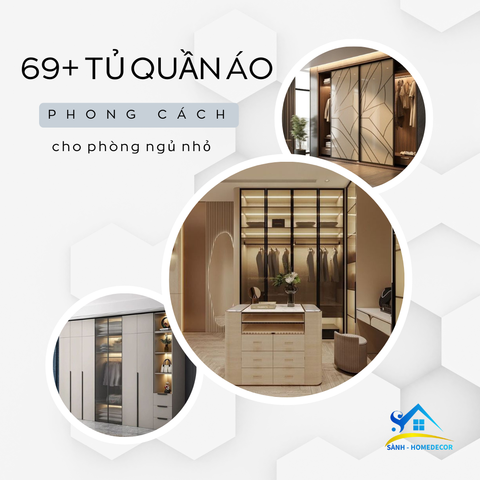 Thiết kế tủ quần áo cho phòng ngủ nhỏ gọn