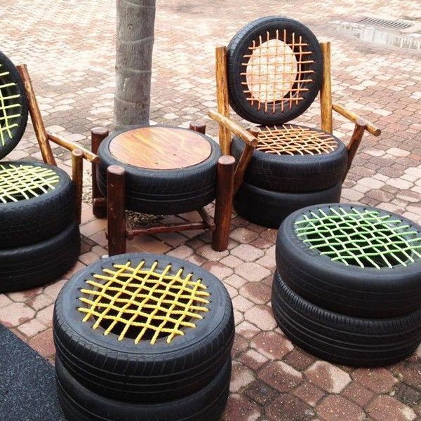 bộ bàn ghế tự chế