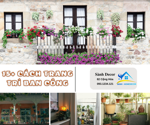 Cách trang trí ban công đep, chill, dễ ứng dụng