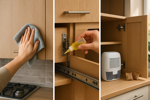 Cách giữ tủ bếp luôn mới
