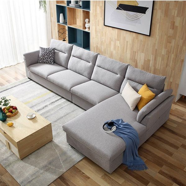 Sofa chữ L kiểu Bắc Âu - SF15 – Nội thất NHÀ SÀNH