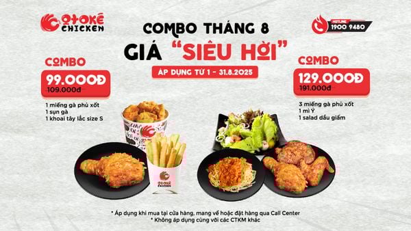 COMBO THÁNG 8 – GIÁ “SIÊU HỜI” KHÓ CƯỠNG!