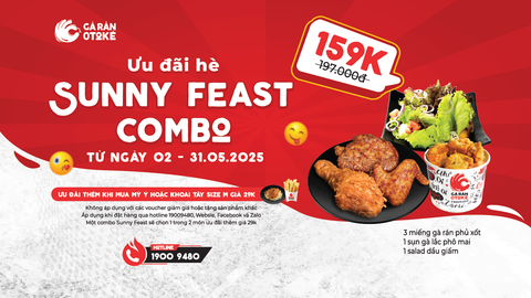 GÓI TRỌN VỊ HÈ TRONG COMBO SUNNY FEAST