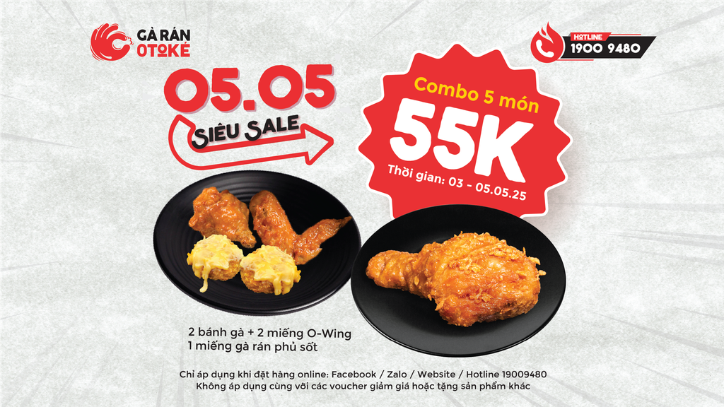 SIÊU SALE 5.5 – COMBO 5 MÓN CHỈ 55K!