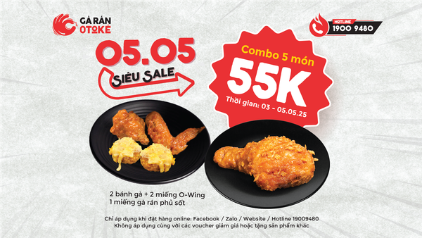 SIÊU SALE 5.5 – COMBO 5 MÓN CHỈ 55K!