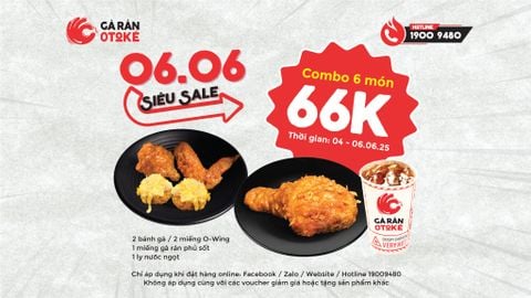 🎉 SIÊU SALE 6.6 – COMBO CỰC ĐỈNH CHỈ 66K! 🎉